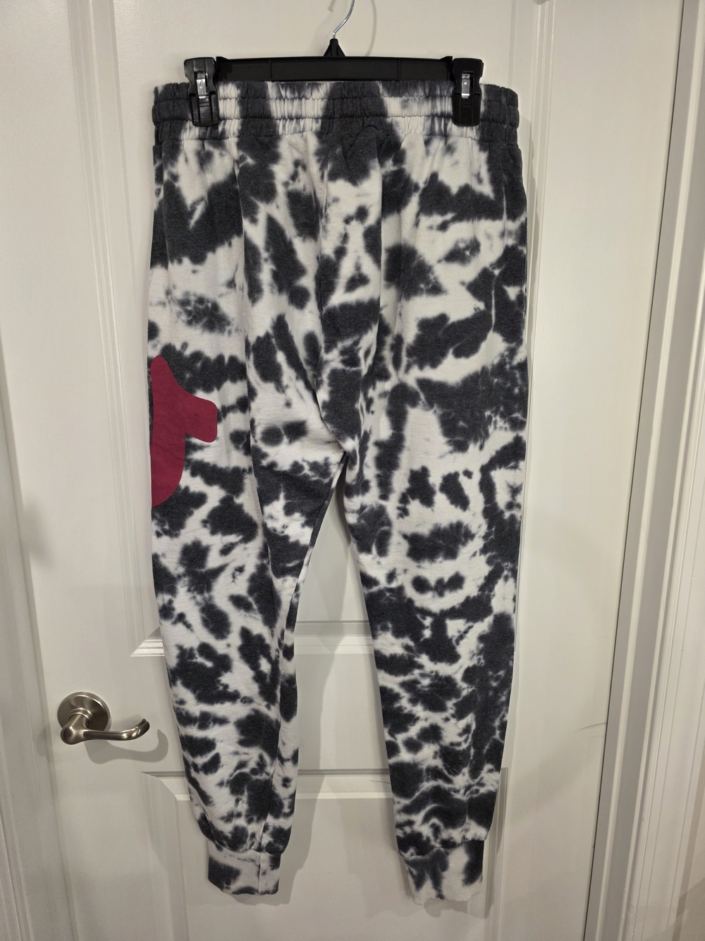 True Religion Black and White Tie-Dye Loungewear Joggers